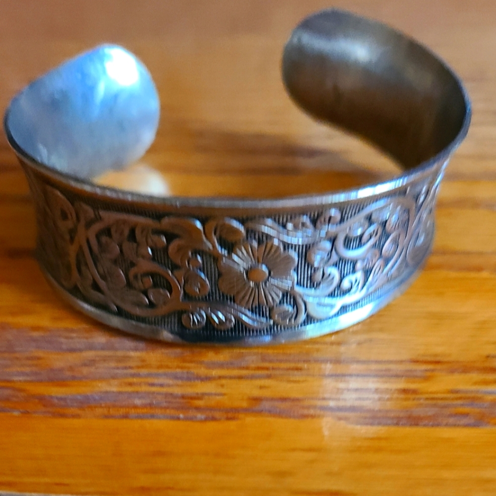 Silver cuff bracelet